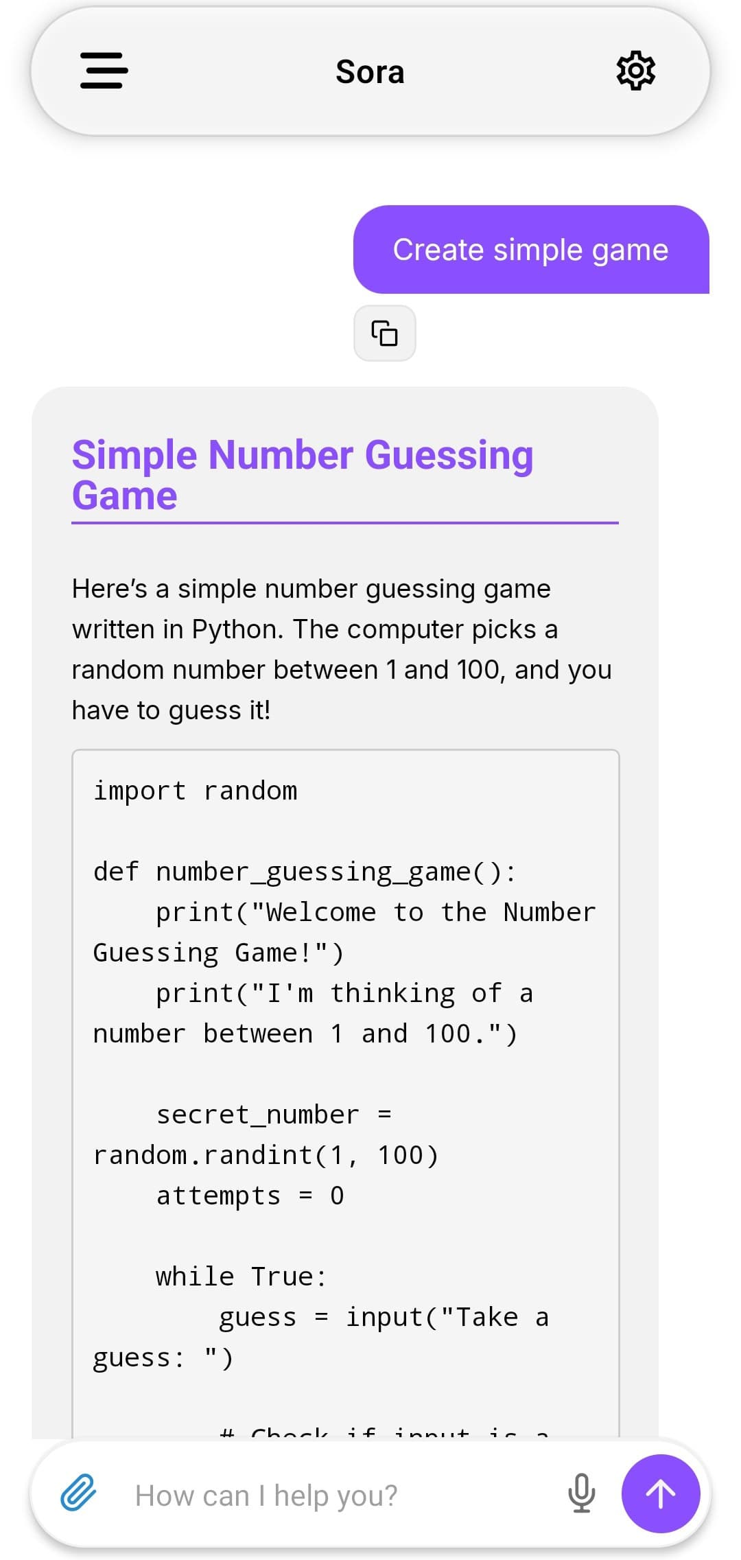 Sora AI – Light Mode