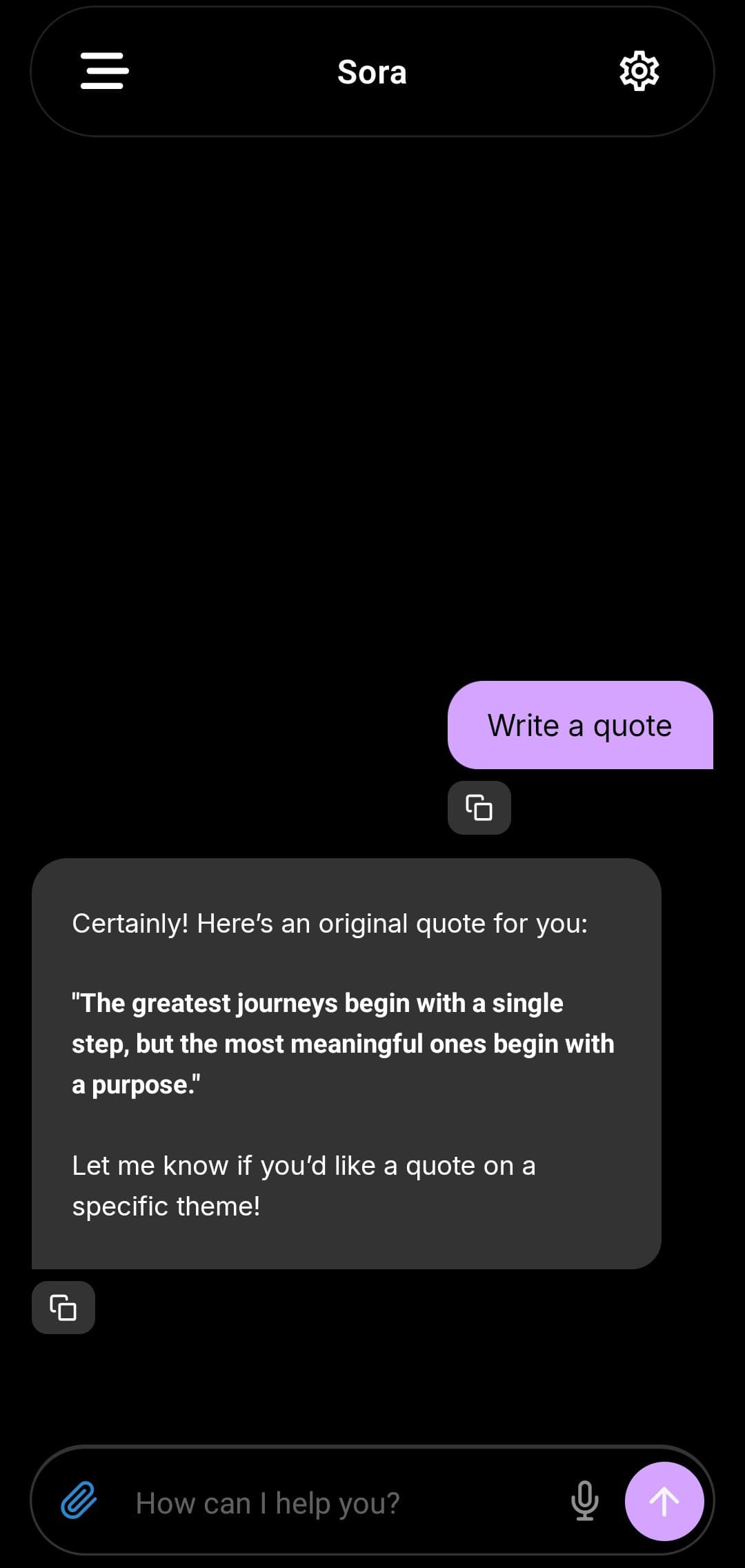 Sora AI – Dark Mode